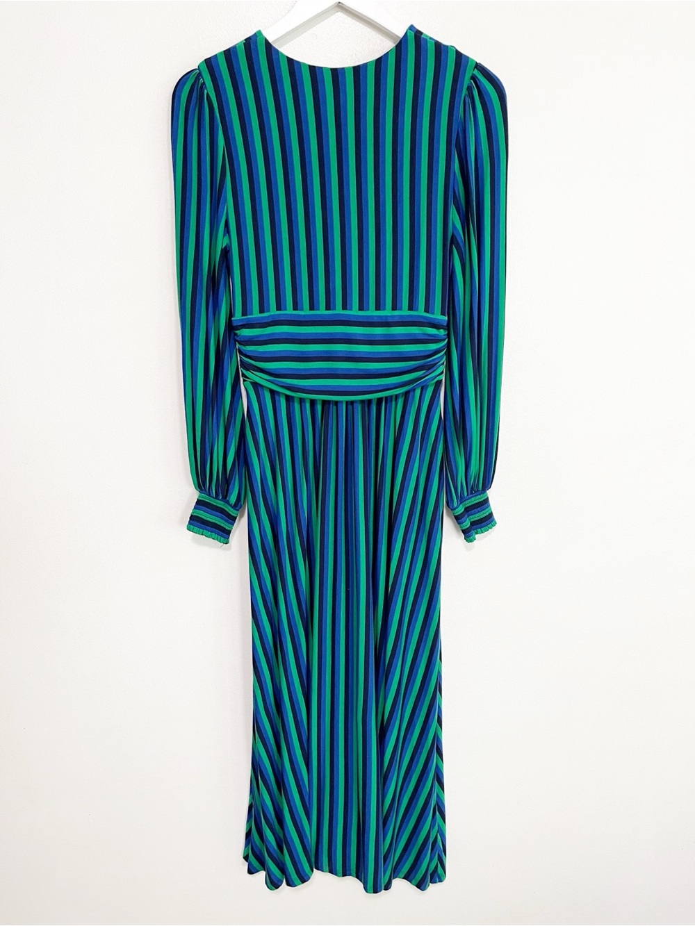BOGO! Boden Daphne Jersey Maxi Dress Green Blue Stripe Size 6 - Picture 5 of 8